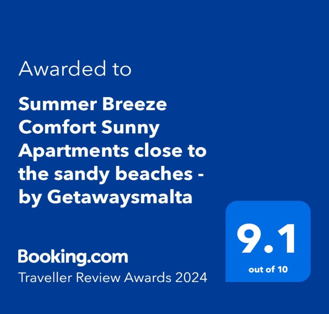 Summer Breeze Comfort Sunny Apartments Close To The Sandy Beaches - By Getawaysmalta Mellieħa Exteriör bild
